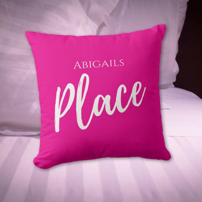 Rosa Individuelle Name Place Kissen (Von Creator hochgeladen)
