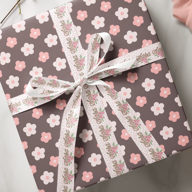 Rosa Individuelle Name Satinband (Von Creator hochgeladen)