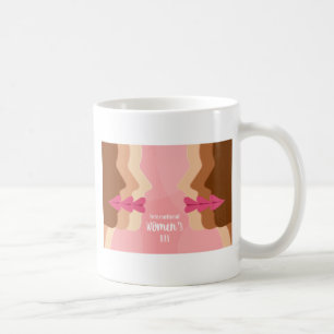 Rosa Internationaler Frauentag Kaffeetasse