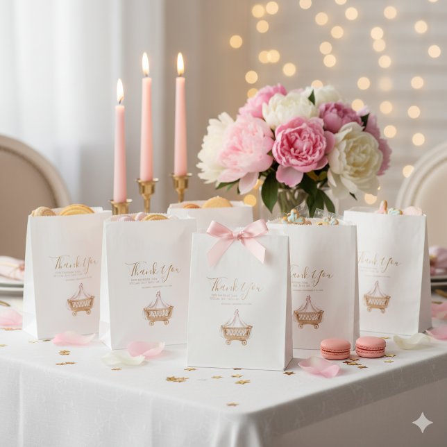 Rosa islamischer Aqiqah Baby-Mädchen-Geschenkbeute Geschenktütchen (Von Creator hochgeladen)