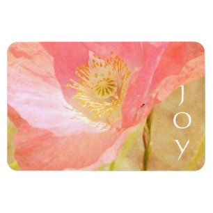 Rosa Island-Mohnblumen-Freude-Magnet Magnet