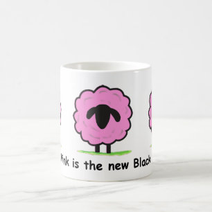 Rosa ist das neue Schwarze - Schaf-Tasse Kaffeetasse