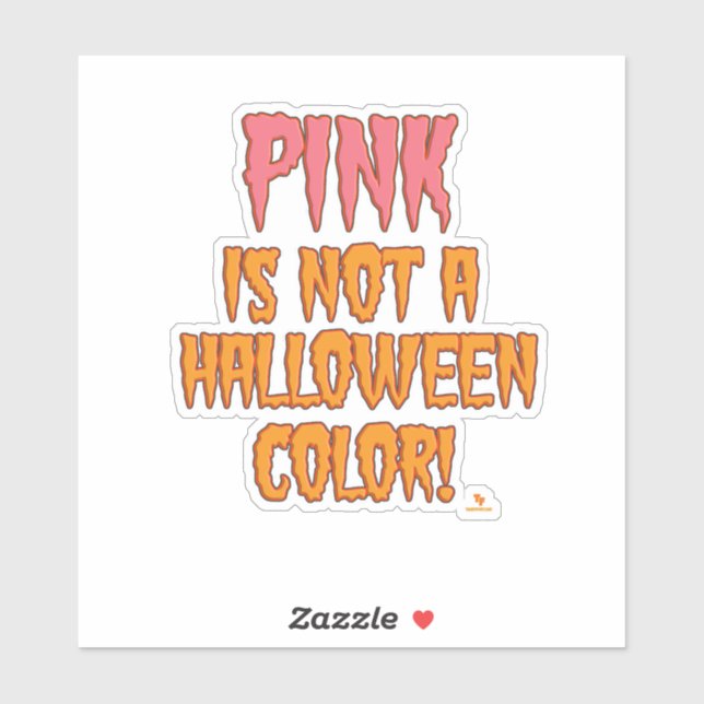 Rosa ist kein Halloween-Fan Spooky-Jahreszeit Aufkleber (Blatt)