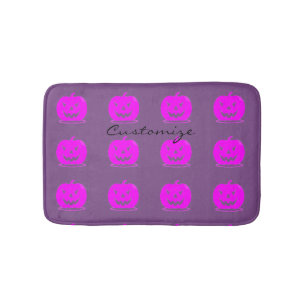 Rosa Jack oder Laterne Halloween Thunder_Cove Badematte