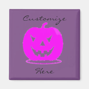 Rosa Jack oder Laterne Halloween Thunder_Cove Magnet