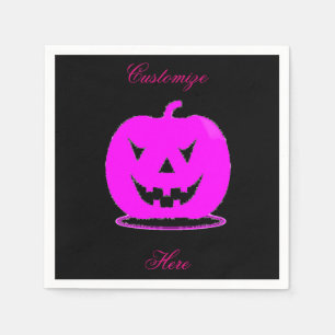 Rosa Jack oder Laterne Halloween Thunder_Cove Serviette