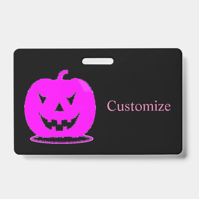 Rosa Jack o'lantern Halloween Thunder_Cove Ausweis (Front)