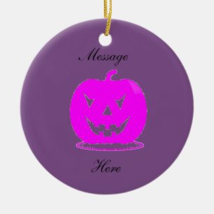 Rosa Jack o'lantern Halloween Thunder_Cove Keramik Ornament
