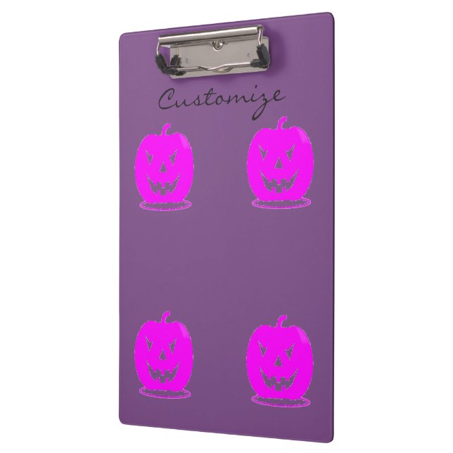 Rosa Jack o'lantern Halloween Thunder_Cove Klemmbrett (Links)
