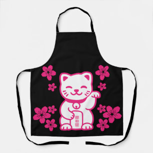 Rosa Japanisch Maneki-neko Schürze