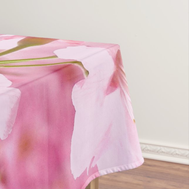 Rosa Japanischer Kirschblossom Hanami Tischdecke (Beispiel)