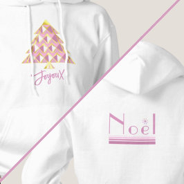 Rosa Joyoux Noel Weihnachts-T-Shirt Hoodie