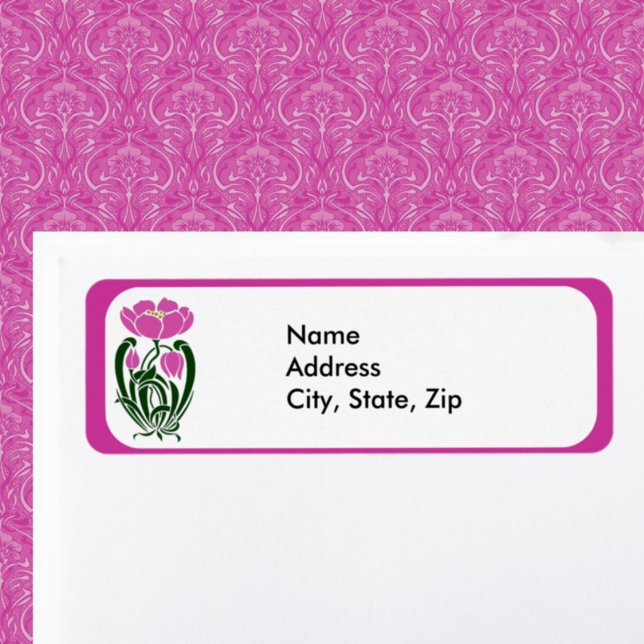 Rosa Jugendstil-Blume (Von Creator hochgeladen)