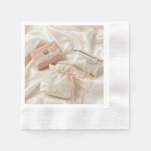Rosa Junggesellinnen-Party-Accessoire Cocktail Ser Serviette