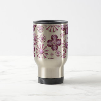 ROSA KAFFEE-REISE-TASSE DER BLUMEN-BLING REISEBECHER