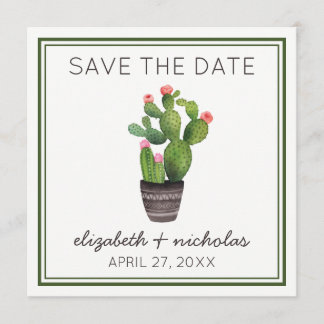 Rosa Kakteen Save The Date