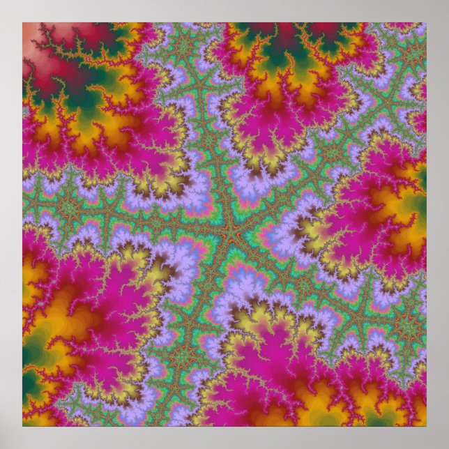 Rosa Kaktus Poster (Vorne)