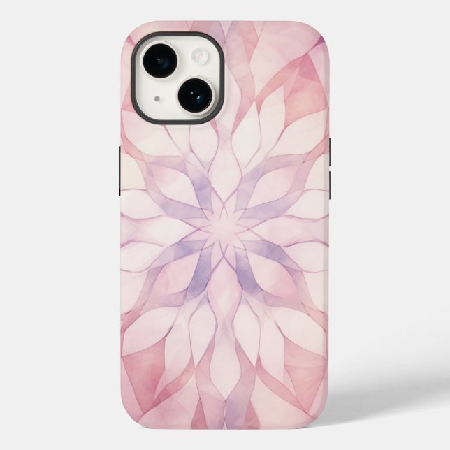 Rosa Kaleidoskop Case-Mate iPhone 14 Hülle (Rückseite)