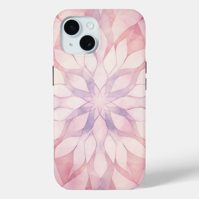 Rosa Kaleidoskop Case-Mate iPhone Hülle (Rückseite)