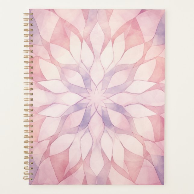 Rosa Kaleidoskop Planer (Vorderseite)