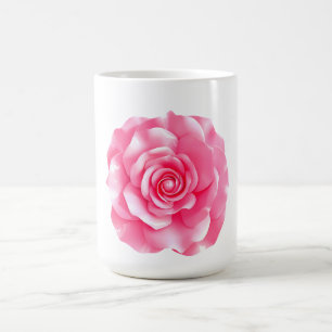 Rosa Kamelie blüht Kaffeetasse