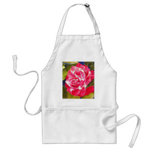 Rosa Kamelien Aquarell Blume Malerei Schürze