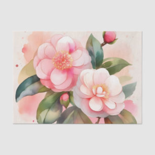 Rosa Kamelien-Blume Seidenpapier