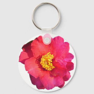 rosa Kamelienblüte Schlüsselanhänger