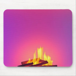 Rosa Kamin-Design Mousepad