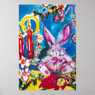 ROSA KANIN, WEIHNACHTSKERZEN UND STECHPALMEN POSTER