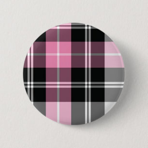 rosa kariertes button
