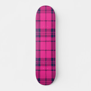 Rosa Karo Modernes Musterdesign Skateboard