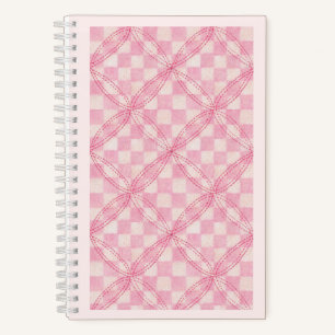 ROSA KARO QUILT 5,5x8,5 Spiralblock / Errötend Notizbuch