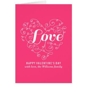 Rosa Karten Liebe Valentines Tages