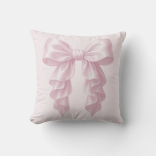 Rosa Kaskade Ruffle Bow Elegante Girly Kissen