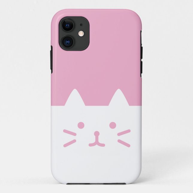 rosa Katze iphone Fall Case-Mate iPhone Hülle (Rückseite)