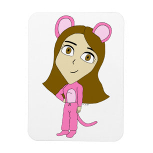 Rosa Katze Magnet
