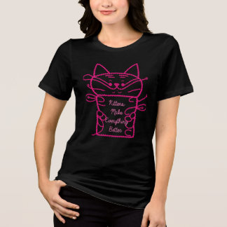 Rosa Katze Tri-Blend Shirt