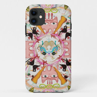 Rosa KATZEN Kaleidoskop Schwarze Vögel Kaleidoskop Case-Mate iPhone Hülle