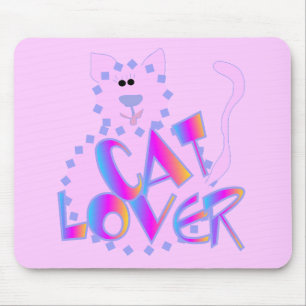 Rosa Katzen-Liebhaber-T-Shirts und Geschenke Mousepad