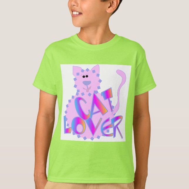 Rosa Katzen-Liebhaber-T-Shirts und Geschenke T-Shirt (Vorderseite)