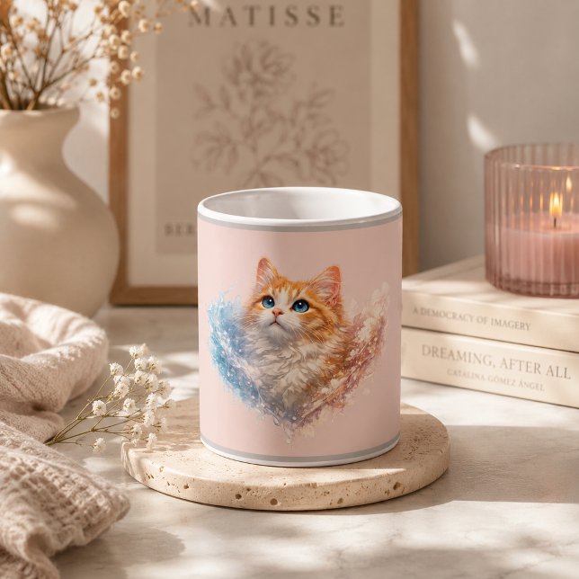 Rosa Katzen-Style  Kaffeetasse (Von Creator hochgeladen)