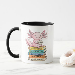 Rosa Kawaii Axolotl-Tasse - Süßes Geschenk für Mäd Tasse