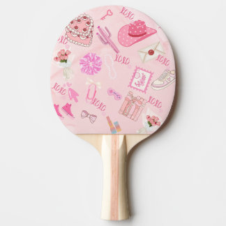 Rosa Kawaii Mädchen-Tischtennisschläger Tischtennis Schläger