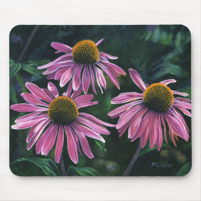 Rosa Kegelblumen - Mousepad (Vorne)