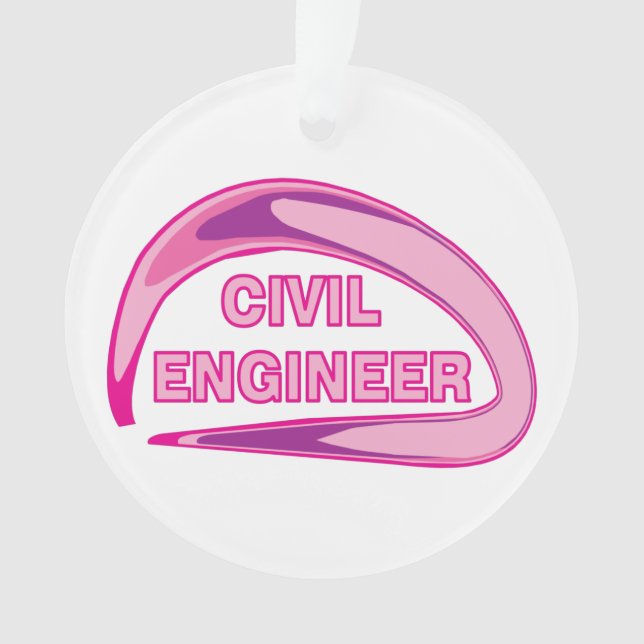 Rosa Keramik für Zivile Ingenieure Ornament (Vorderseite)