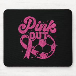 Rosa Kick für eine Heilung Fußball Brustkrebs Pink Mousepad