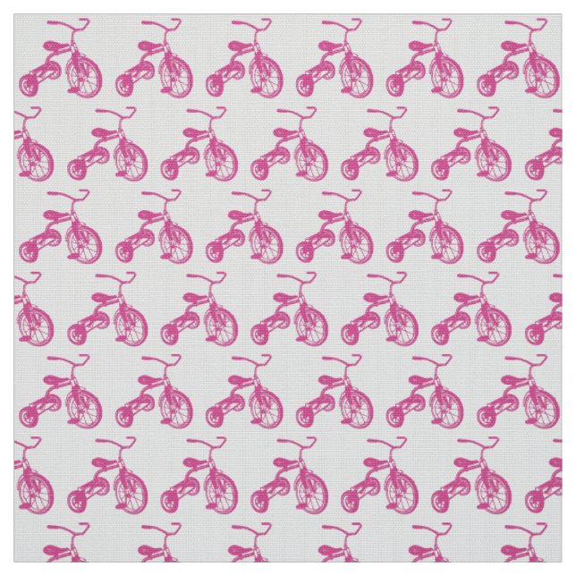 Rosa Kid-Tricycle Stoff (Muster)