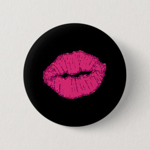 Rosa Kiefernlips Button