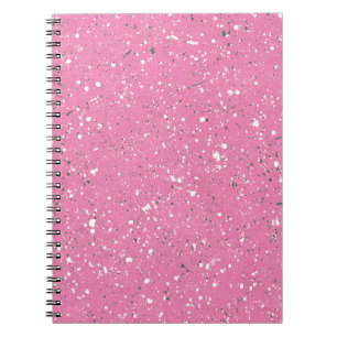 Rosa Kiesel-Marmor-Notizbuch Notizblock